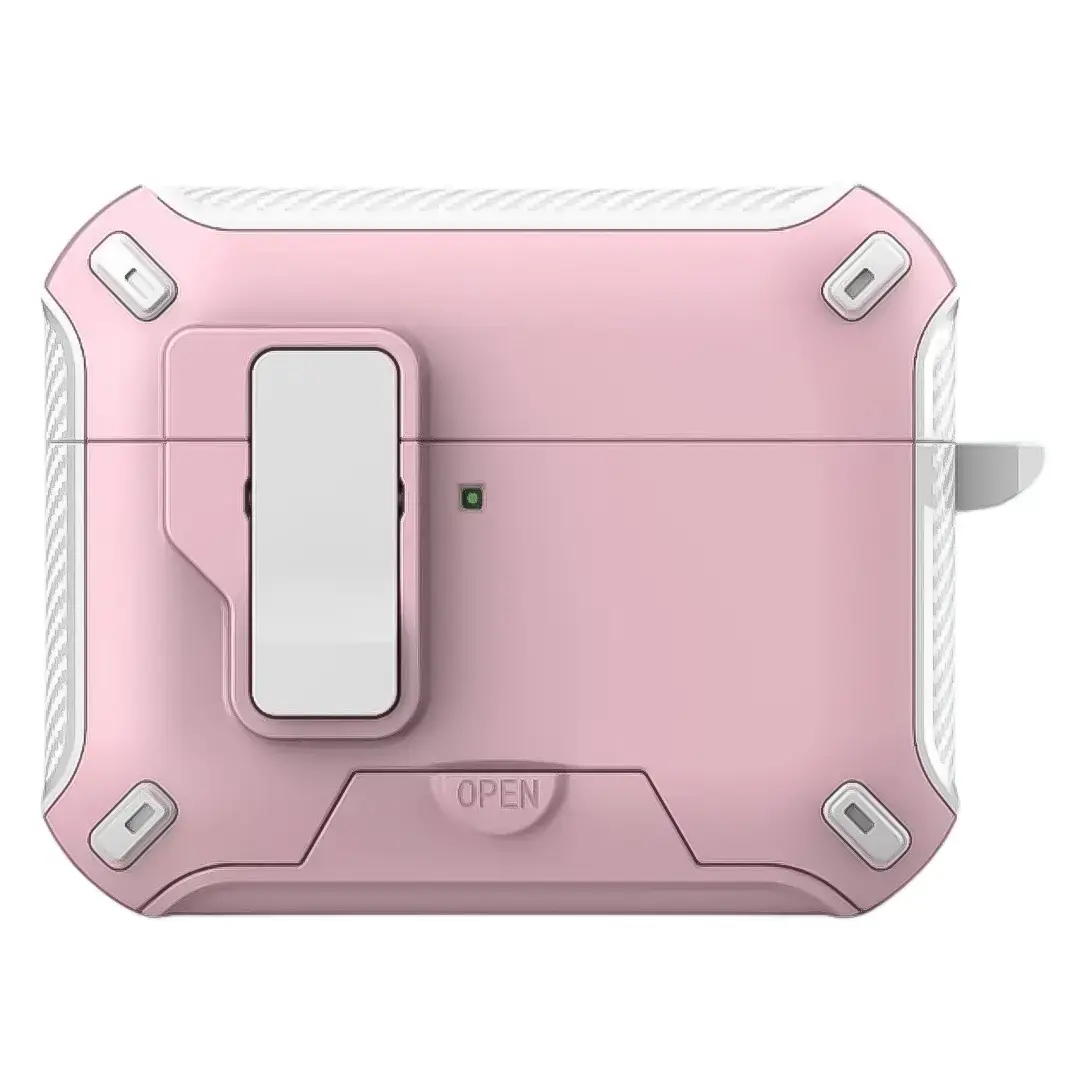 Airpods Pro 3 Premium Case with Stand with Keychain Pink